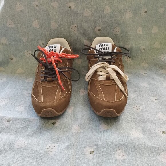 New Balance X Miu Miu 530 Sl Suede Sneakers - Picture 1 of 11